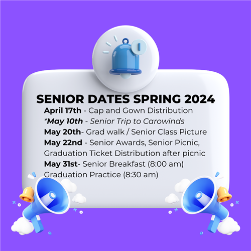 Senior Dates Spring 2024
